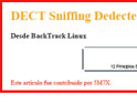 DECT Sniffing Dedected